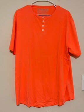Lot of 2 Spenglish Made in Peru Pima Cotton Orange Green T-Shirts Men's Size XXL
